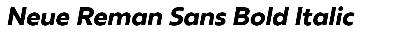 Neue Reman Sans Bold Italic image